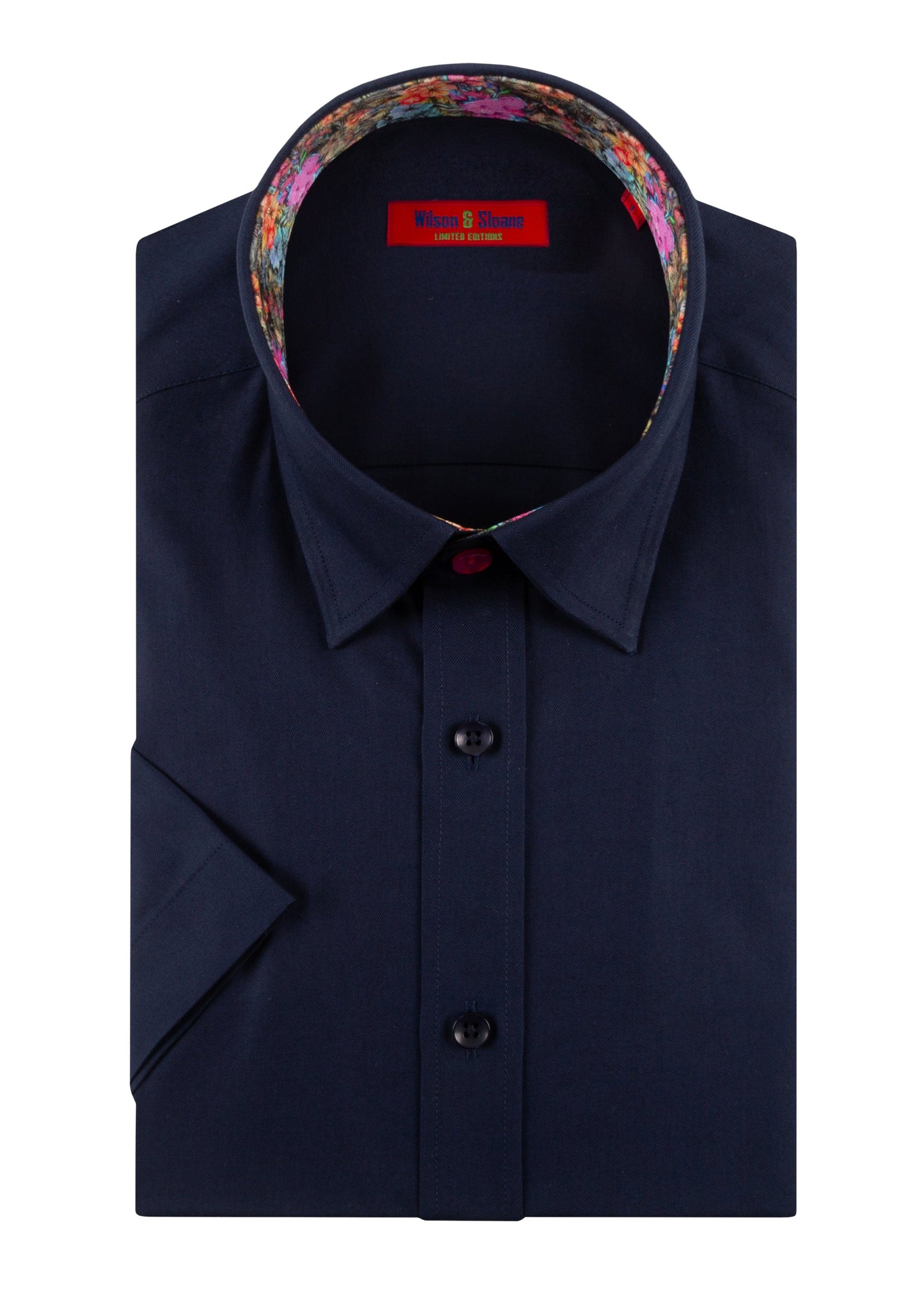 High Quality Men's Navy Shirt with Lining Detail