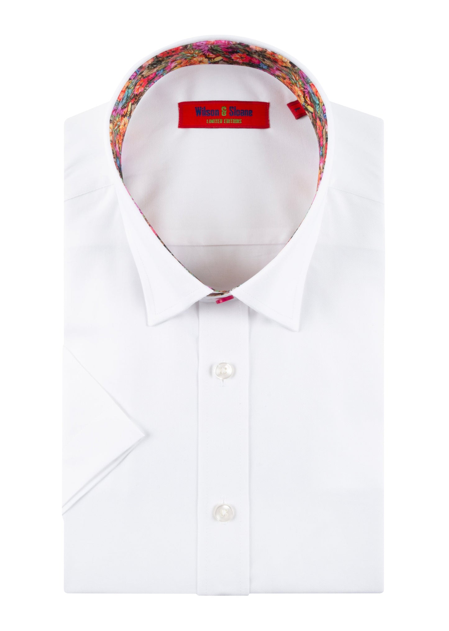 High Quality Men's White Shirt with Lining Detail