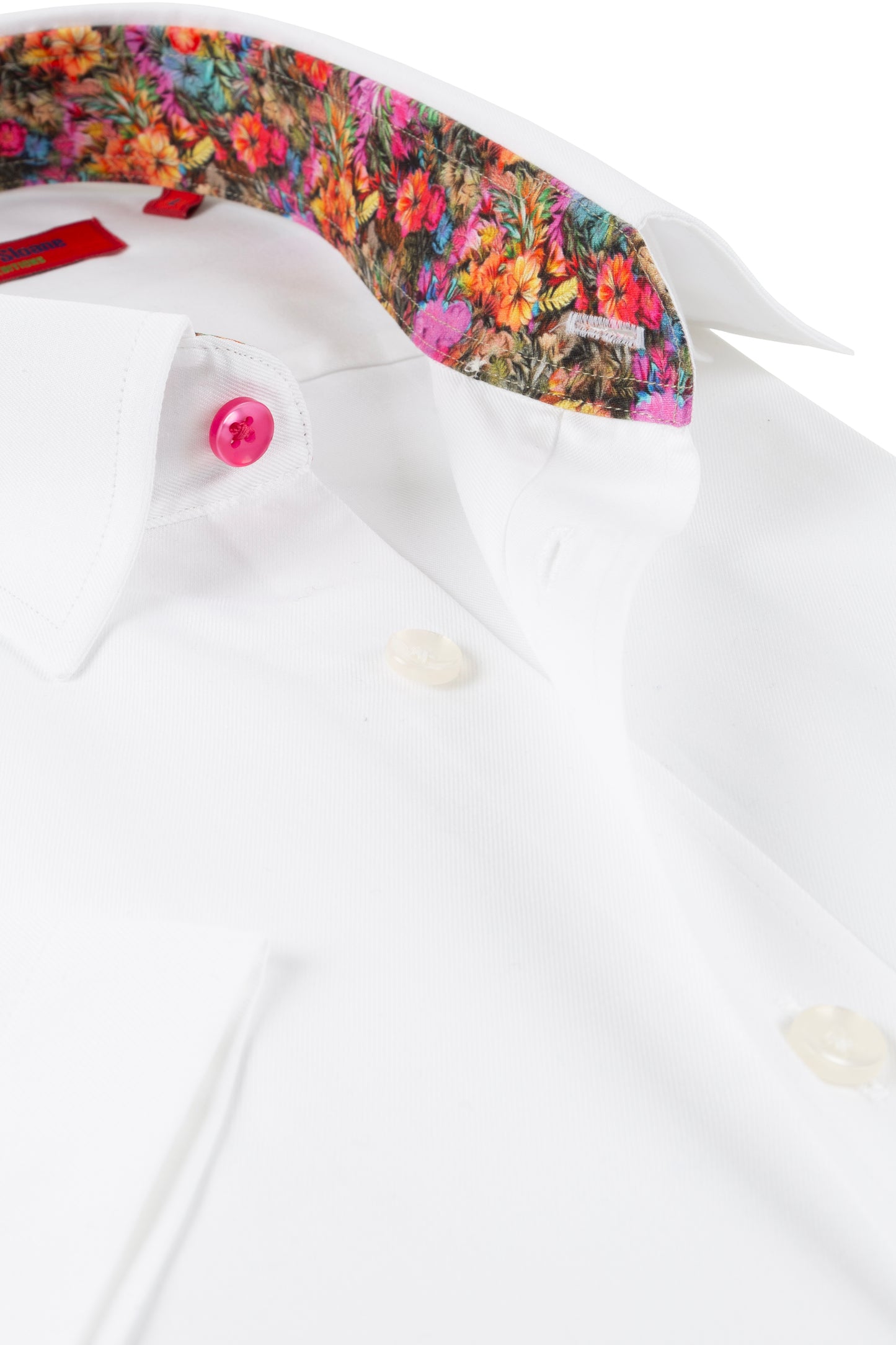 High Quality Men's White Shirt with Lining Detail