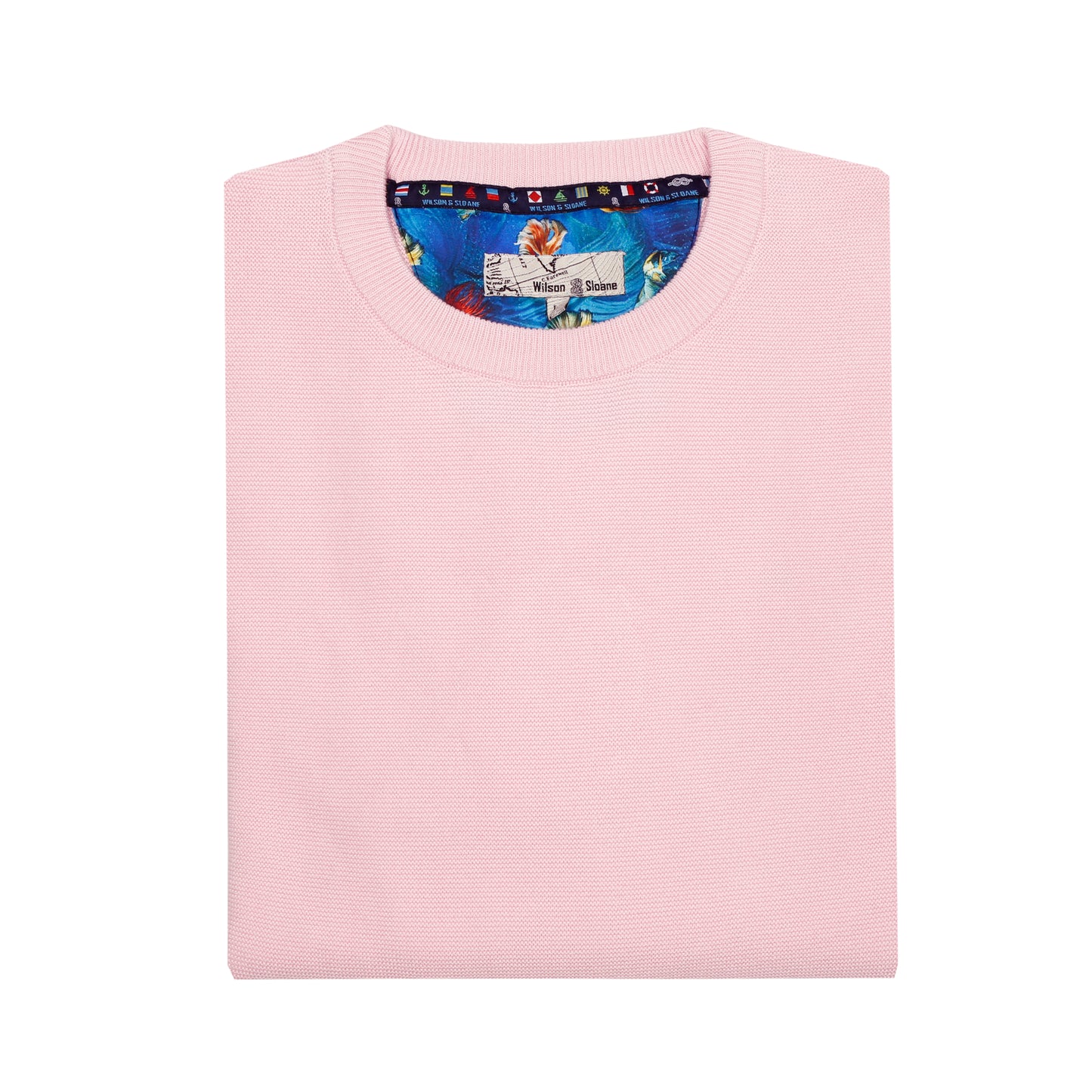 Pink Fairway Crew Neck Jumper