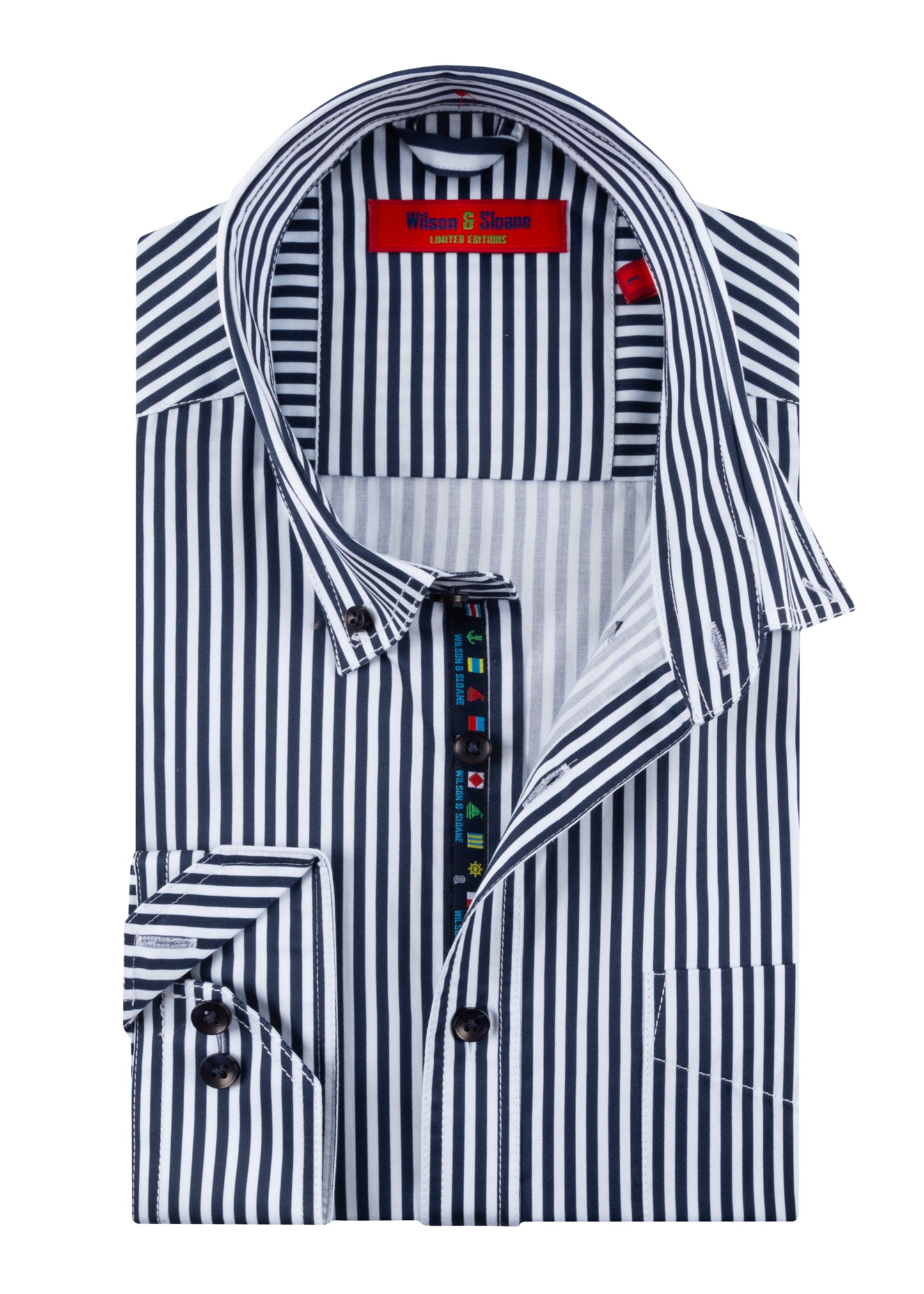 Blue Striped Shirt | Navy Bengal