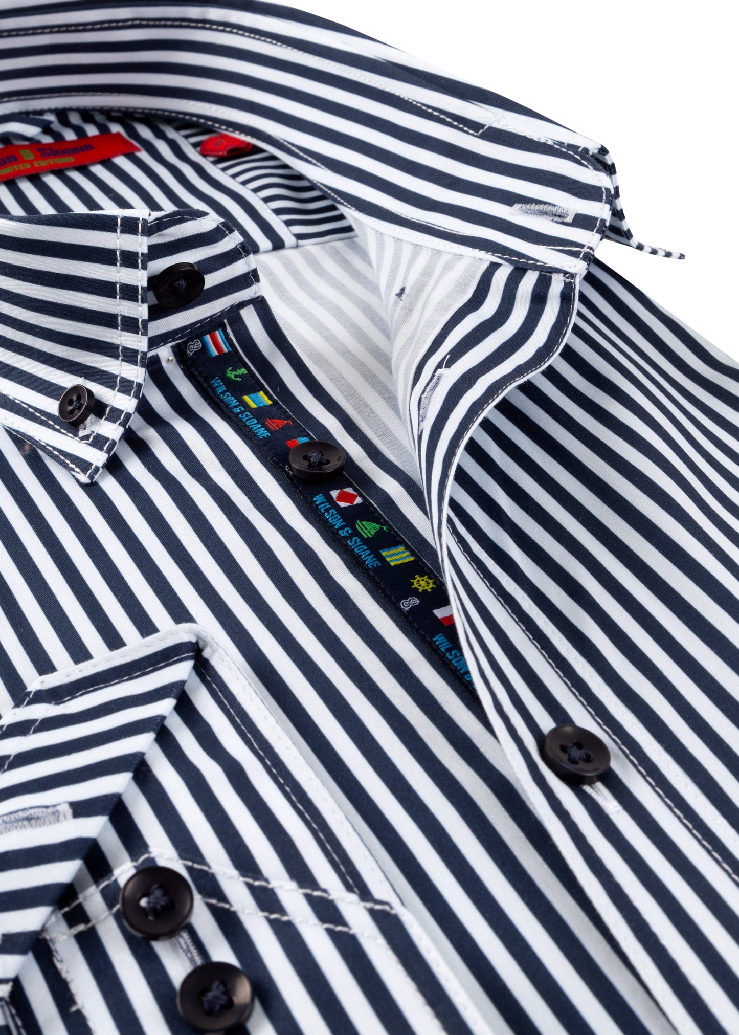 Blue Striped Shirt | Navy Bengal
