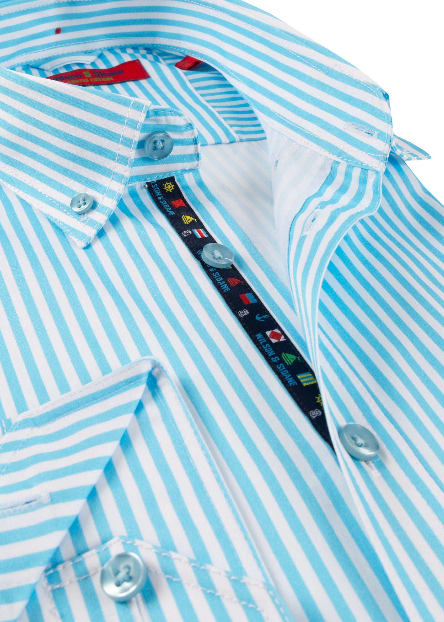 Blue Striped Shirt | Turquoise Bengal