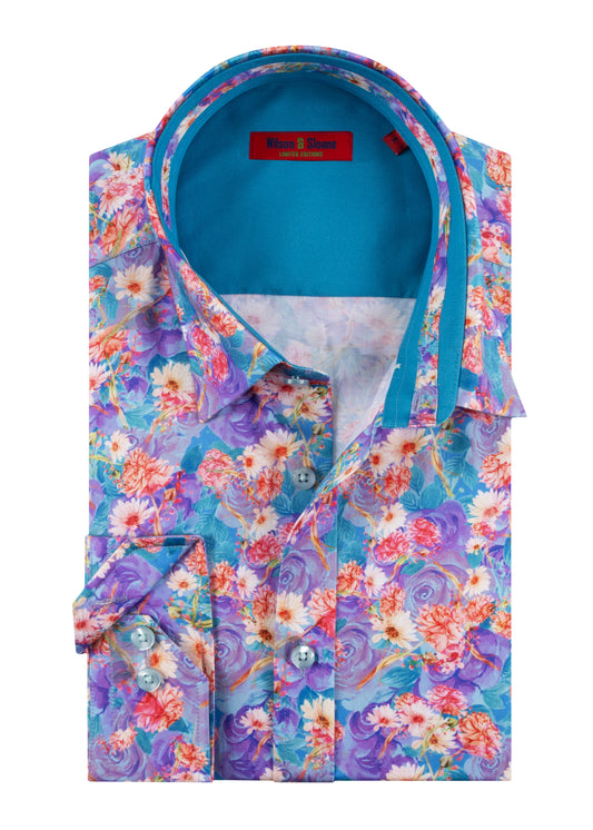 Purple Aster Shirt | Floral Shirt Range