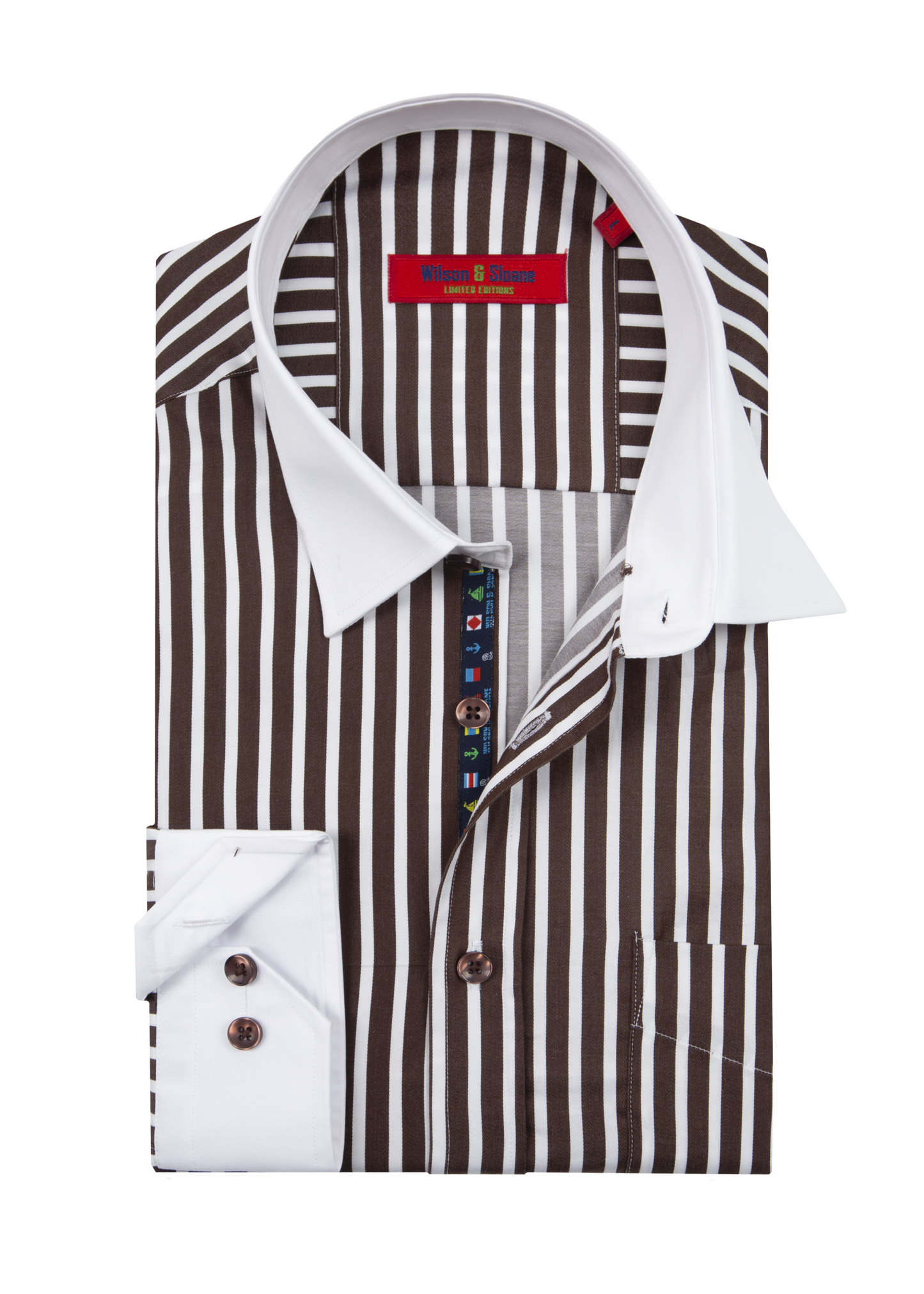 Brown Striped Shirt