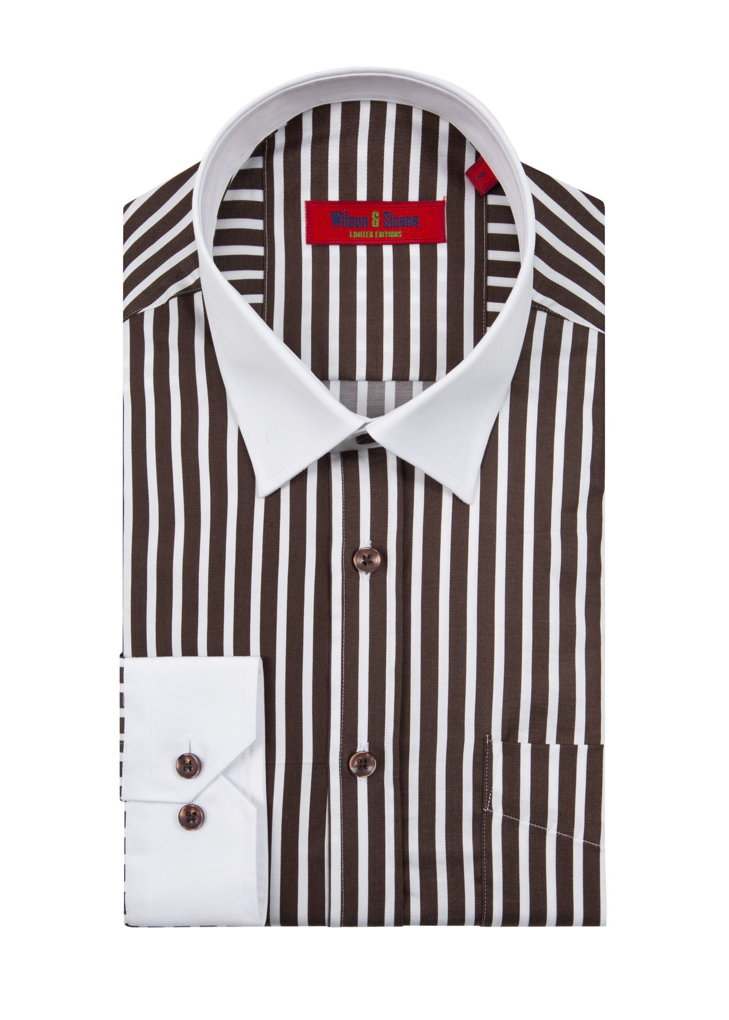 Brown Striped Shirt