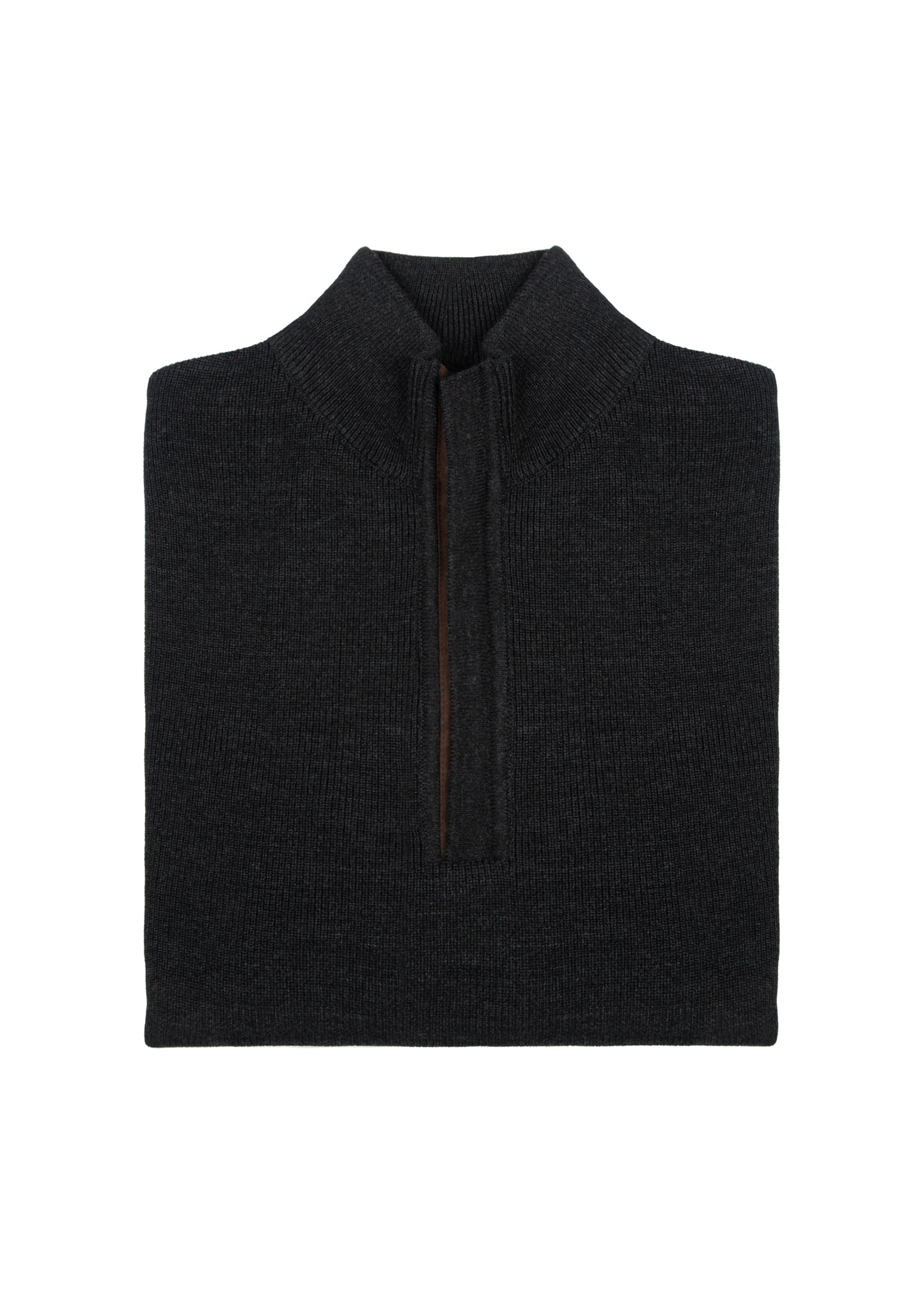 Men's Wool Ottoman Quarter-Zip Jumper