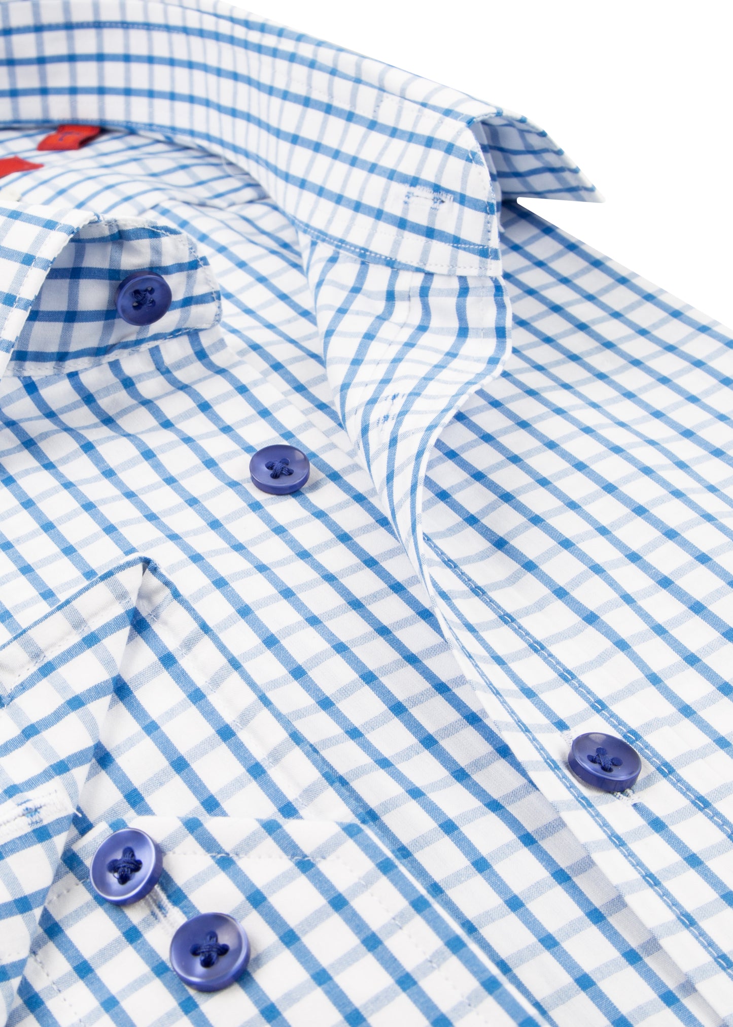 Blue & White Country Check Shirt | Mens Shooting Attire Essentials