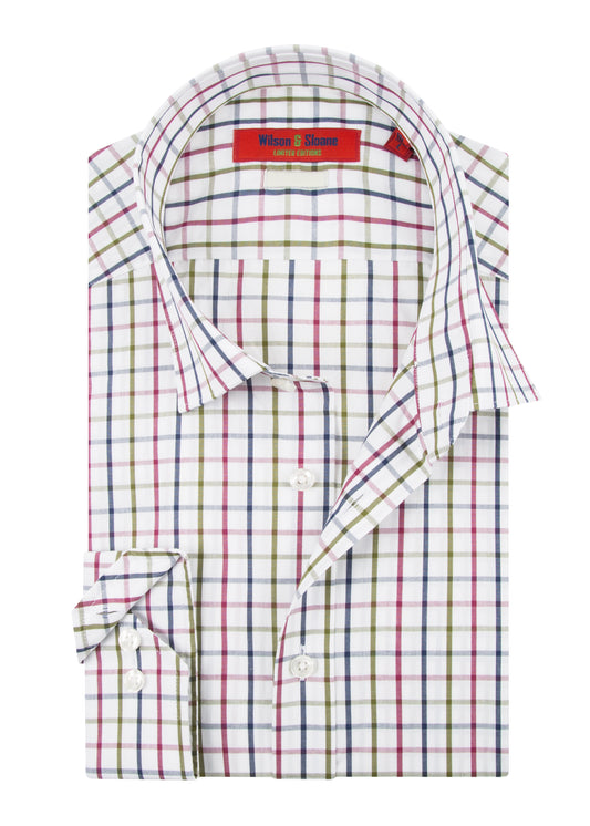 Blue, Red & Green Country Check Shirt | Mens Shooting Attire Essentials