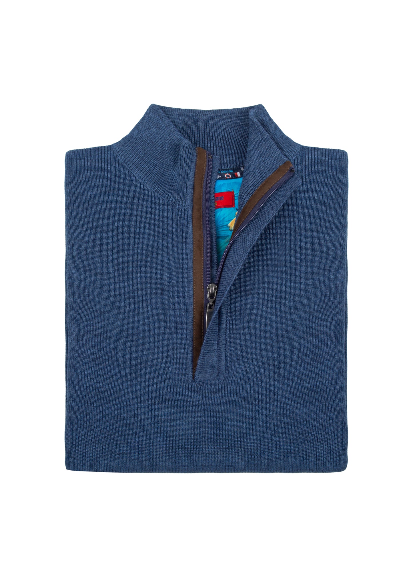 Men's Wool Ottoman Quarter-Zip Jumper