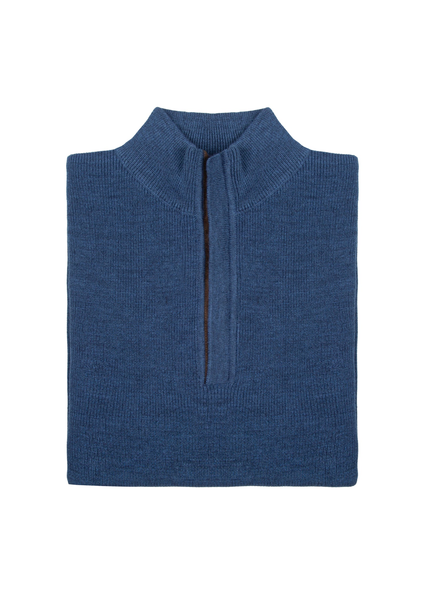 Men's Wool Ottoman Quarter-Zip Jumper