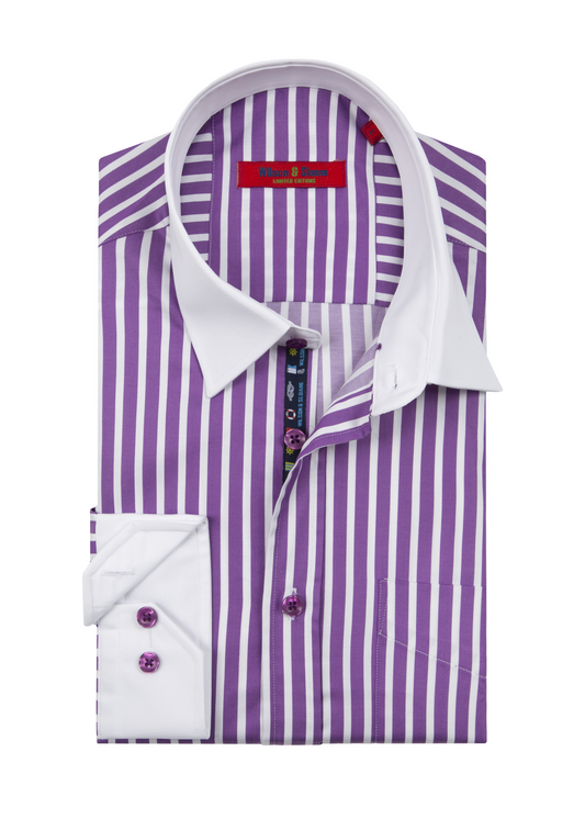 Purple Striped Shirt