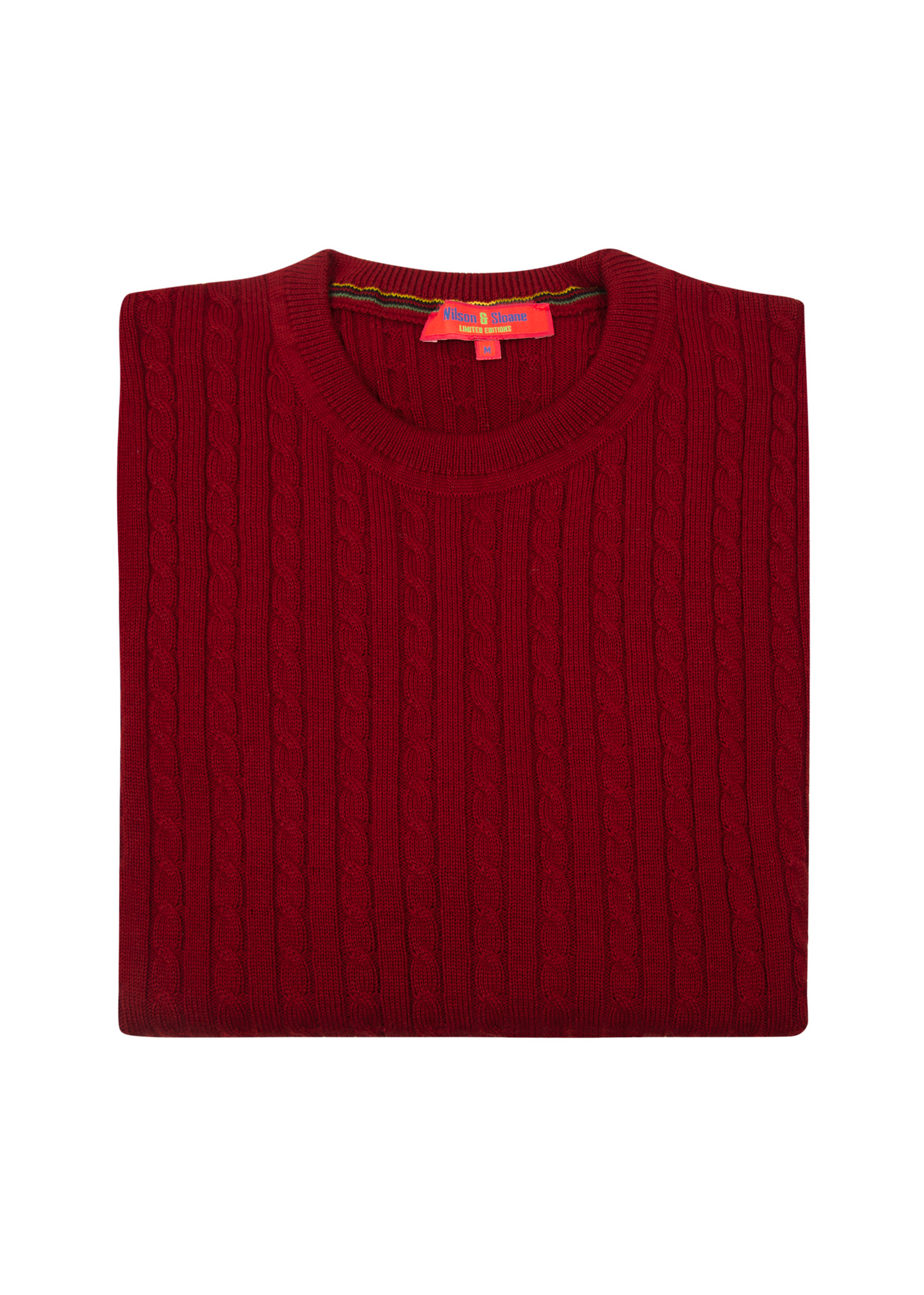 Mens Red Crew Neck Jumpers