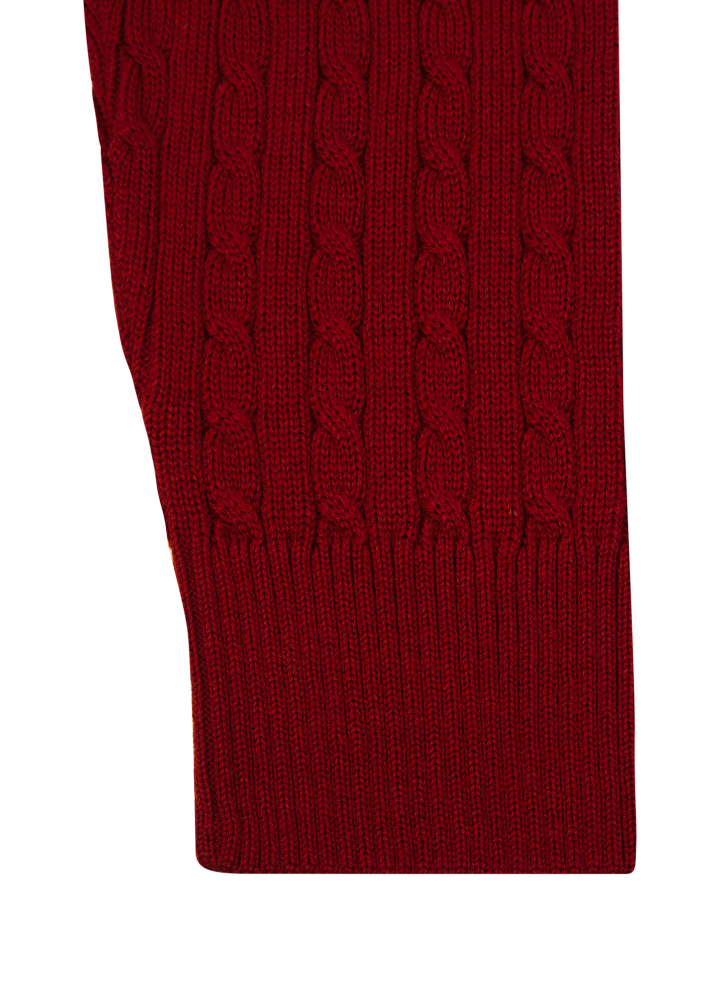 Claret Mildura Cable Knit Crew Neck Jumper