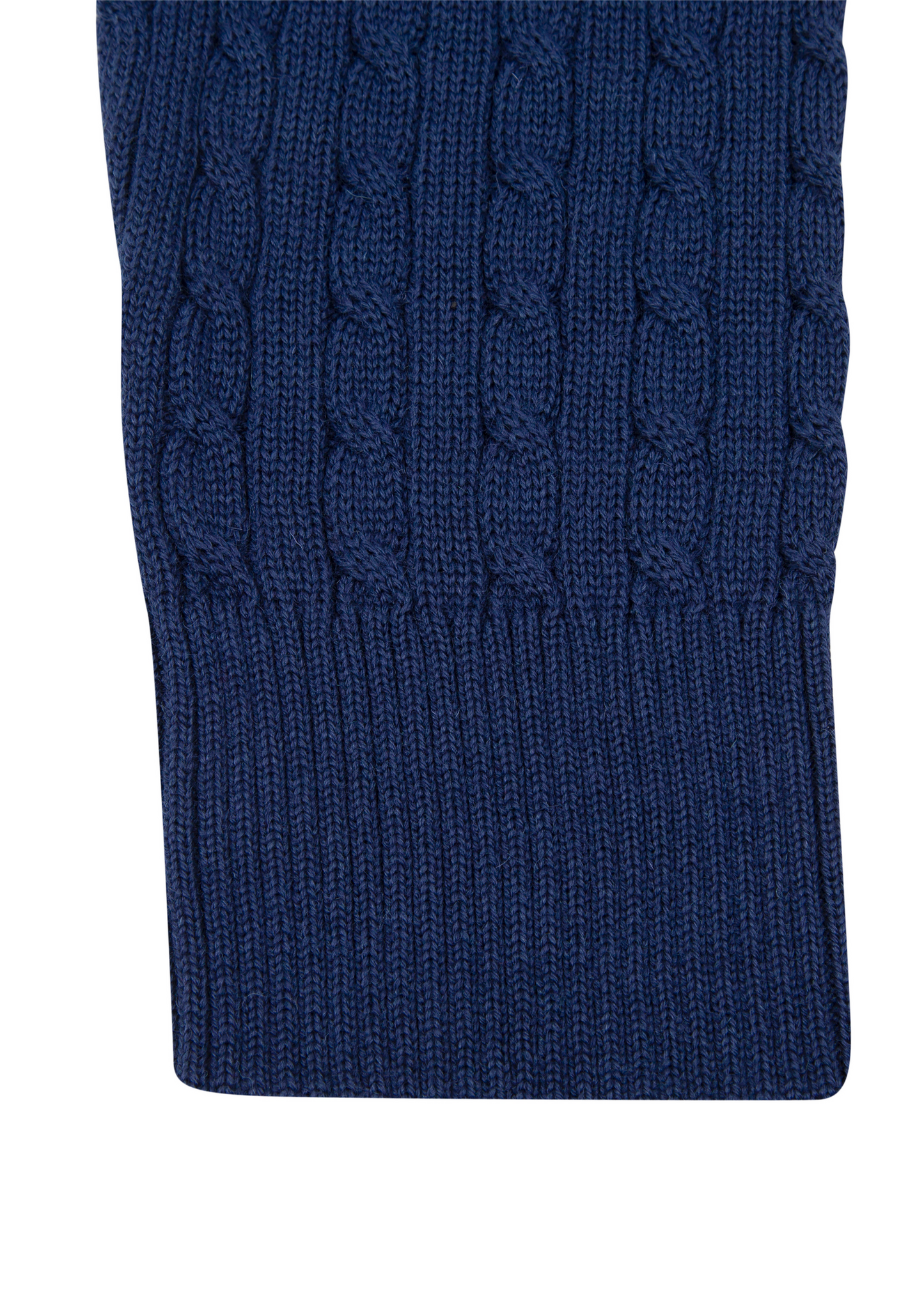 Ink Mildura Cable Knit Quarter-Zip Jumper