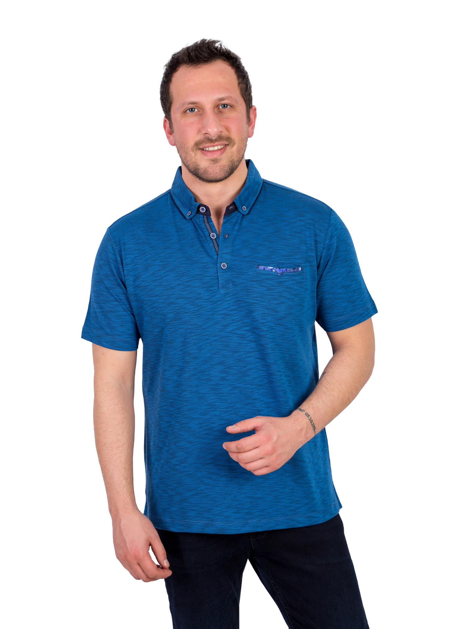 Men's Navy Blue Quebec Polo Shirt