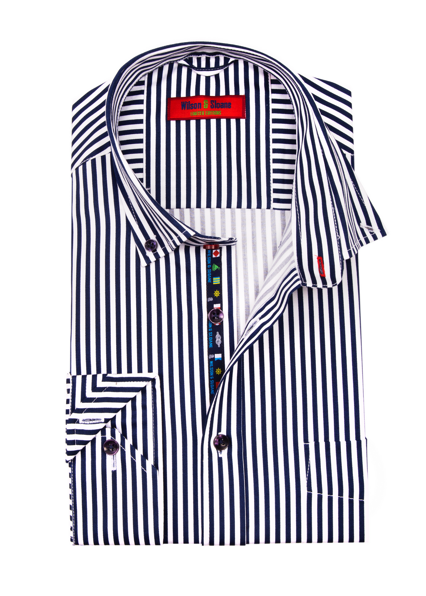 Blue Striped Shirt | Navy Bengal