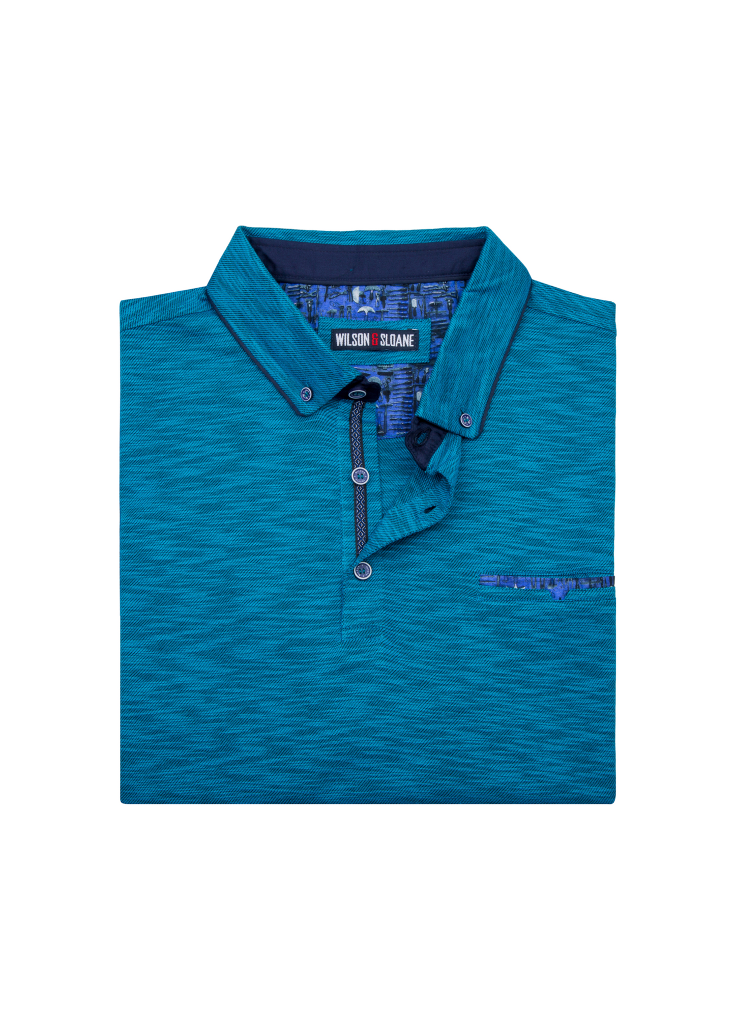 Men's Turquoise Quebec Polo Shirt