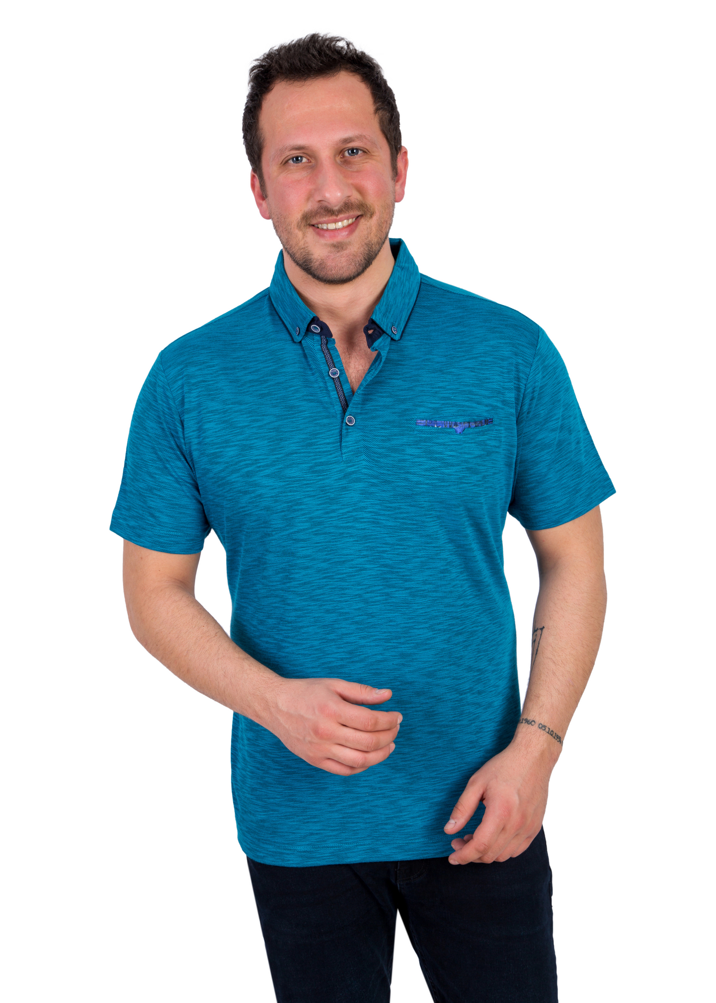 Turquoise Quebec Polo Shirt