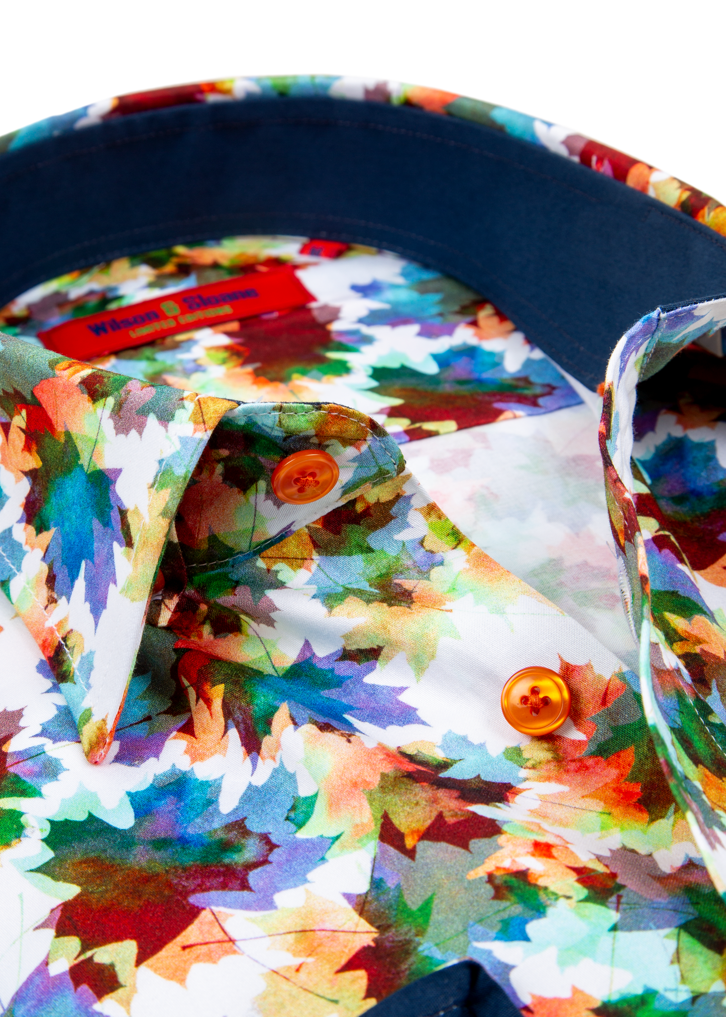 Maple Leaf Floral Shirt Men