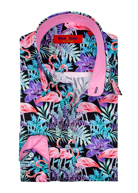 Turquoise Flamingo Shirt