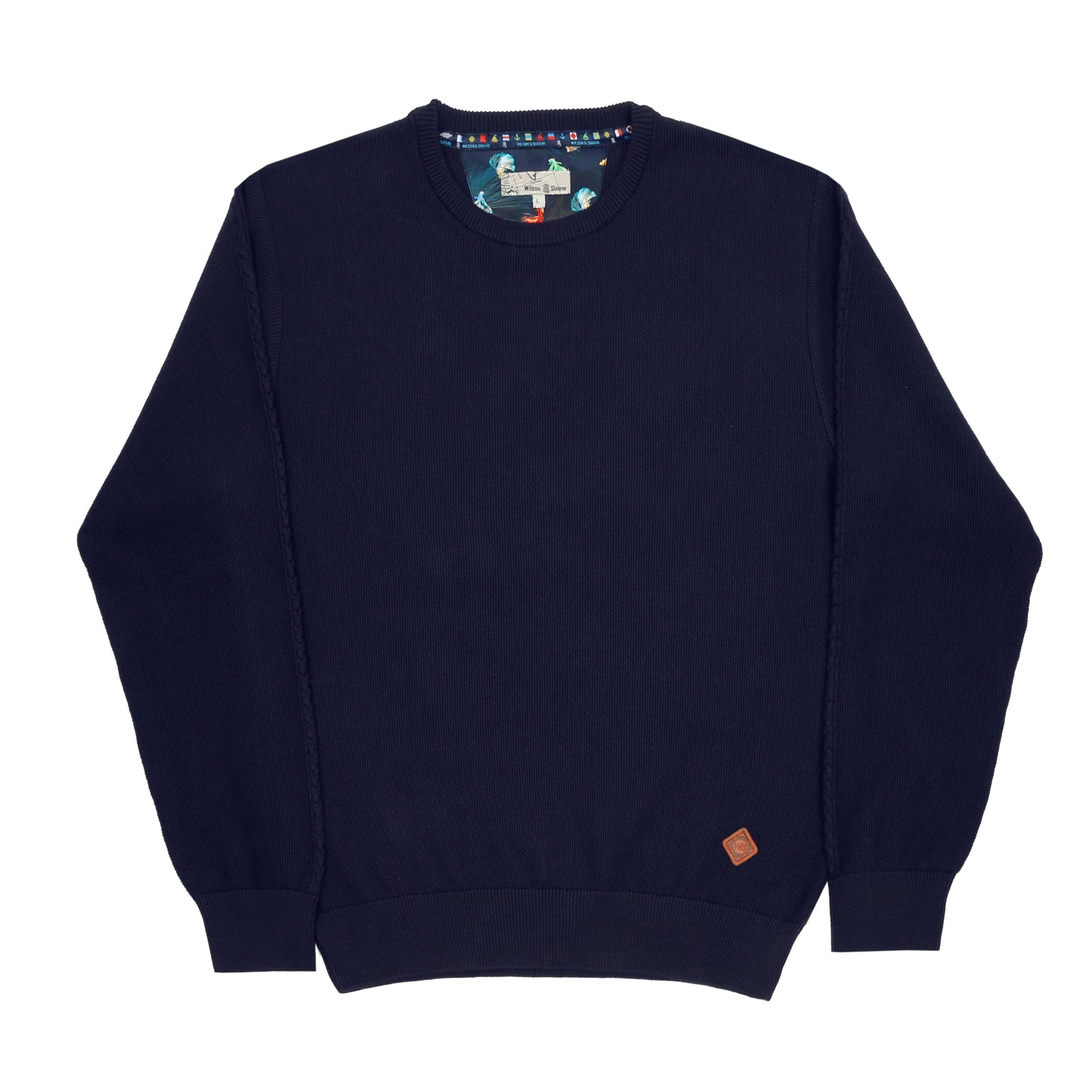 Navy Hitch Crew Neck Jumper