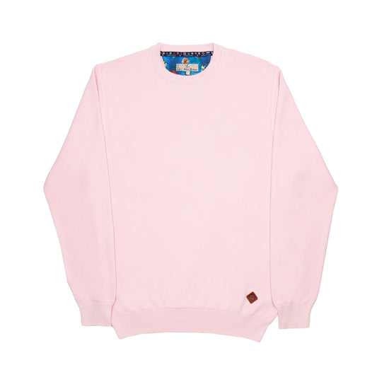 Pink Fairway Crew Neck Jumper