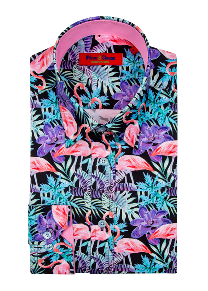 Turquoise Flamingo Shirt